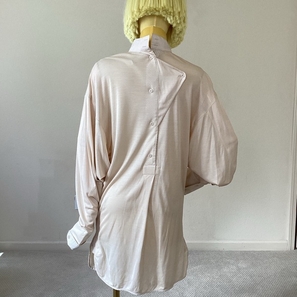 Stella McCartney Vintage Rare Runway Neutral Beige Tunic Top SZ 2/38 - Picture 3 of 14